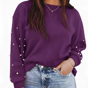 Sudadera Personalizada para Mujer, Otoño/Invierno, Casual, Corte Regular, Tejido de Poliéster/Algodón, Transpirable, Bordada - Product Image 1