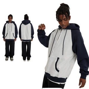 Sweats à capuche zippés personnalisés des meilleurs fabricants avec pull de sport de loisirs brodé col à capuche zippé - Product Image 1
