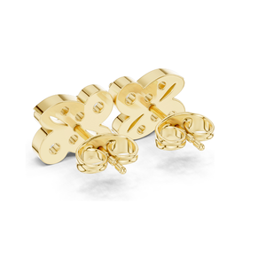 Pendientes de Mariposa con Diamantes de Laboratorio de 0.54 CT en Oro de 18KT, 14KT, 10KT y Plata 925, Diamantes VVSVS EF CVD, Oro Rosa, Amarillo - Product Image 6