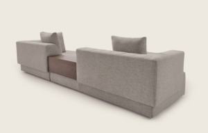 Sofá Seccional Lineal de Cuatro Plazas de Diseño Italiano Moderno, Tapizado en Tela de Alta Calidad para Apartamentos, Hoteles/Villas - Product Image 5