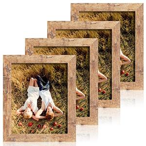 Vintage 8x10 UV Resistant Picture <b>Frame</b> with HD Real Glass Rustic Wood Design Custom UV Printing <b>Wall</b> & Tabletop Art <b>Frame</b> - Product Image 1