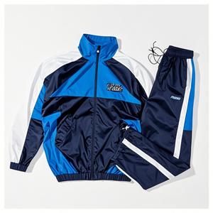 Ensemble veste et jogging deux pièces en nylon et polyester personnalisés pour hommes - Product Image 1