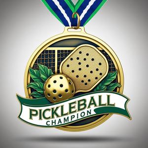 Médailles de pickleball en métal en laiton acrylique imprimées en gros sur mesure pour les réalisations de clubs locaux Événements sportifs Médaille de football en cours d'exécution - Product Image 1