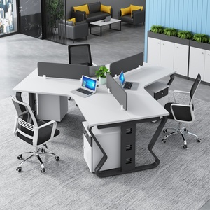 Modern Luxury Wooden Executive <b>Desk</b> <b>Large</b> Commercial Office Furniture Set High End Boss Table L Shaped Computer Workstation - Product Image 4