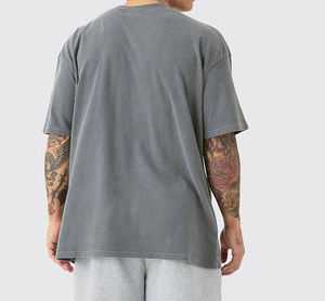 Camisetas de manga corta de verano con estampado de abullonado para hombre de calidad superior 250gsm 100% algodón suave transpirable personalizar camisas - Product Image 2