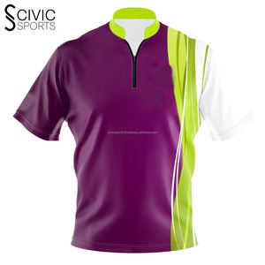 เสื้อเจอร์ซีย์สำหรับผู้ชายเสื้อคอตตอนผ้าโพลีเอสเตอร์แห้งเร็วออกแบบได้ตามต้องการพิมพ์ลายซับลิเมชัน - Product Image 3