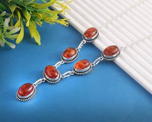 Amber Necklace Gemstone Necklace 925 <b>Sterling</b> <b>Silver</b> Necklace Handmade Necklace Gift <b>For</b> Her <b>Women</b> Jewelry Anniversary Gift - Product Image 3