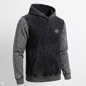 Service OEM, best-seller, fabriqué au Pakistan, sweat-shirts à capuche en coton mélangé de qualité supérieure, faible MOQ, effet délavé pour hommes - Product Image 4