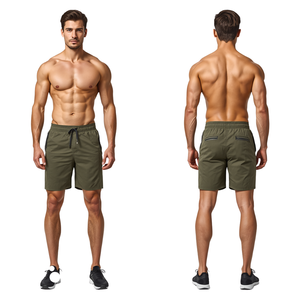 Pantalones Cortos Deportivos de Alto Rendimiento para Hombre, Color Verde Oliva, Ligeros, de Primera Calidad, para Entrenamiento y Fitness - Product Image 4