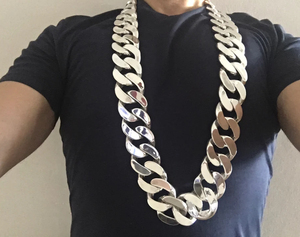 40MM 925 plata esterlina sólida Hip Hop pesado collar de cadena de eslabones cubanos fábrica al por mayor hecho a mano Cadena de alta calidad 18-30 pulgadas - Product Image 3