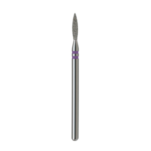 Diamond <b>Nail</b> <b>Tool</b> Sharp Flame 1.8mm Violet PRO Cuticle Drill Bit - Product Image 4