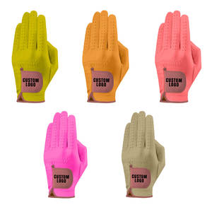 Par de guantes de golf para adultos de dedo completo de invierno antideslizante resistente al desgaste transpirable Cabretta tela piel de oveja pantalla táctil deportes - Product Image 5