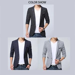 BROWON Hombres Slim Fit Blazer Chaqueta Smart Casual Traje de negocios para bodas Fiestas de graduación Nueva llegada - Product Image 4