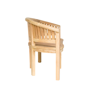 Minimalist Design Relaxing <b>Bench</b> <b>with</b> Teak Wood Frame for Outdoor Terrace and Garden - Product Image 4