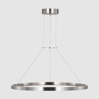 Luminaires et lustres design suspendus en laiton LED modernes de luxe dorés, style industriel simple nordique pour salon