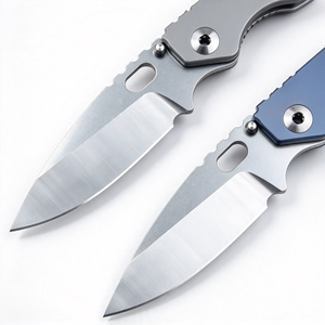 Coltello Tascabile Pieghevole con Manico in Lega di Titanio e Lama CPM-154 per Campeggio e Sopravvivenza - Product Image 5