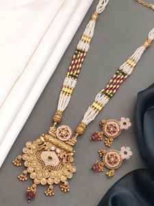 ผู้หญิงทองเจ้าสาวชุดเครื่องประดับสร้อยคอแต่งงานต่างหูชุดสําหรับผู้หญิง - Product Image 6