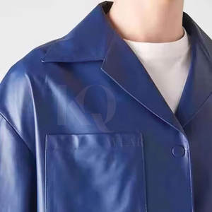 <b>Men</b> Solid Knitted Leather <b>Shirt</b> Classic Button Front Short Sleeve Quick Dry Lightweight Trendy Street Fashion for <b>Party</b> Wear - Product Image 4