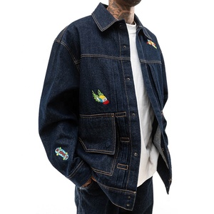 2026 Men Patchwork <b>Jeans</b> Jacket Low MOQ Men Patchwork <b>Jeans</b> Jacket New Arrival Men Patchwork <b>Jeans</b> Jacket - Product Image 3