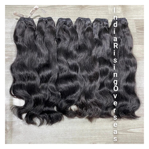 Extensiones de cabello baratas, sin procesar, ondulado natural, indio, humano, virgen, sin procesar, sin enredos, alineadas, la mejor oferta - Product Image 3