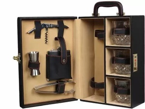 Kit de barman de 6-7 piezas con logotipo personalizado, juego de herramientas de barra, juego de coctelera de diseñador impreso de acero inoxidable con caja de regalo impresa elegante - Product Image 2