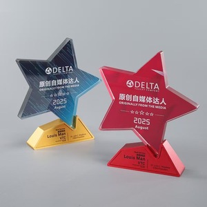 Custom Color-Printed Crystal <b>Trophy</b> Unique UV-Printed Champion Award for Corporate, Sports & Recognition Events - Product Image 1