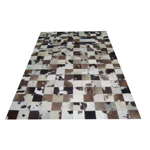 Elegante Alfombra de Pelo de Cuero Genuino Hecha a Mano y Ecológica, Hermosa Alfombra Verde para el Hogar, Estilo Sostenible, Mejor Precio - Product Image 6