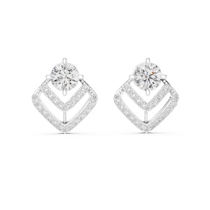 Vintage Classic Natural Kite Shape Cut Moissanite Gemstone <b>Stud</b> Earring For Women 925 Sterling <b>Silver</b> Handmade Designer Earring - Product Image 3