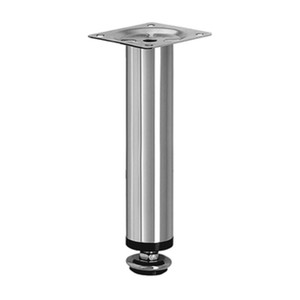 Piedino in Acciaio Zincato per Mobili, 15 cm, Regolabile - Product Image 1
