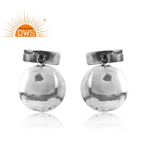 Pendiente de plata oxidada 925 de mejor diseño para mujer, joyería de diseño personalizado para mujer, regalo para ella - Product Image 2