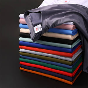 Design 220 Gsm Combed Cotton Tshirt Tee Round Neck Organic Cotton Printed <b>Heavyweight</b> Blank <b>T</b> <b>Shirt</b> Plus Size <b>T</b>-<b>shirt</b> for <b>men</b> - Product Image 1