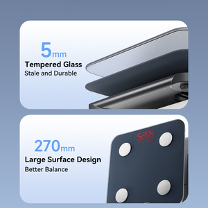 Báscula Inteligente de Grasa Corporal Yolanda 2026, Recargable, con Monitor de Ritmo Cardíaco, Diseño Impermeable para Baño y Gimnasio, Gran Venta - Product Image 3
