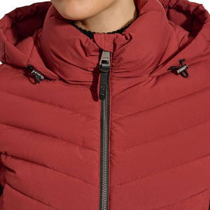 Veste matelassée de haute qualité en gros, brillante, respirante, en polyester, logo personnalisé, matelassée, grande taille, pour femmes - Product Image 2