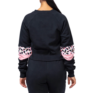 Sudaderas Moda Algodón Spandex Mujeres Freestyle Manga Larga Sudadera Gimnasio Cuello Redondo Sudadera Para Mujer - Product Image 3