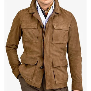 Chaqueta de Cuero Estilo Bomber para Hombre, Color Personalizado, Invierno, Impermeable, Resistente al Viento, Servicio OEM, Estilo Urbano, Envío Incluido - Product Image 5