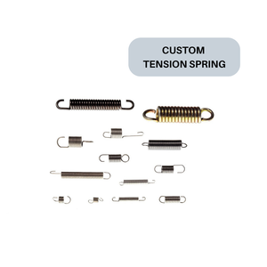 Ressort de tension en acier au carbone personnalisé italien, zingué, en acier inoxydable, pour pièces mécaniques industrielles, différentes boucles disponibles - Product Image 1