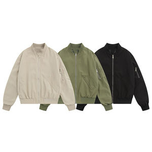 Chaquetas de uso diario, fábrica directa al comprador, chaquetas de marca privada para exteriores, chaqueta de ajuste relajado para hombre, chaqueta de bombardero de suministro OEM y ODM - Product Image 5