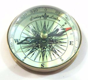 <b>Antique</b> Maritime Brass Lens Vintage Nautical Table Decorative <b>Compass</b> - Product Image 4
