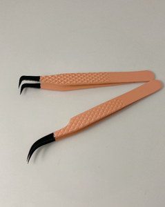 2023 nouveau produit logo personnalisé pince à cils incurvée faux cils Assistant pince à épiler en acier inoxydable antistatique - Product Image 3