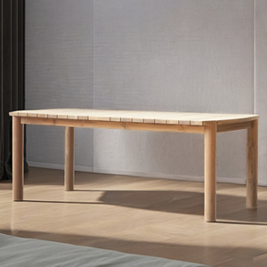 โต๊ะอาหารไม้สัก 240 ซม. ทนทาน ทันสมัย ดีไซน์เรียบหรู ชุดเฟอร์นิเจอร์ไม้ธรรมชาติสำหรับกลางแจ้ง เหมาะสำหรับลานบ้าน สวน สระว่ายน้ำ และห้องนั่งเล่น - Product Image 3