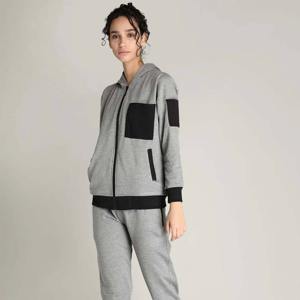 Survêtement à glissière à la mode pour femmes Ensemble de vêtements de sport deux pièces léger et à séchage rapide avec veste à fermeture éclair complète - Product Image 1