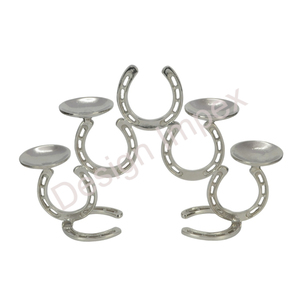 Metal Horse <b>Shoe</b> Candle Stand Circular Design Durable Home Decoration - Product Image 1