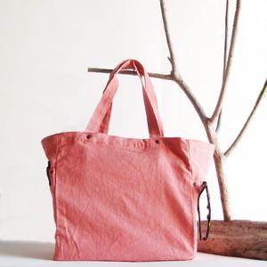 <b>Large</b> Capacity Lightweight Washed <b>Canvas</b> Tote <b>Bag</b> with Button Closure Portable Outdoor Feature for Autumn Season - Product Image 3