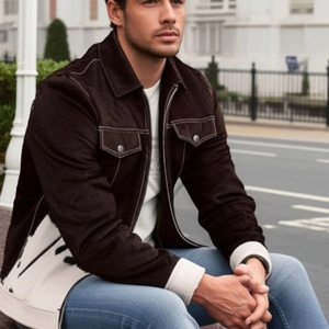 Chaqueta de cuero de pelo de vaca Original personalizada para hombre 2025 chaqueta de invierno cálida de peso pesado chaqueta de cuero de pelo de vaca de moda de calle alta - Product Image 2