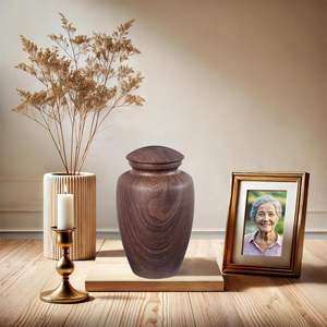 โกศสำหรับขี้เถ้าเถ้ากระดูกสำหรับผู้ใหญ่เพศชายเพศหญิงโกศทำจากไม้อะลูมิเนียมขนาดใหญ่สำหรับใส่ขี้เถ้าสำหรับผู้ชายผู้หญิงโกศตกแต่งที่ระลึก - Product Image 5