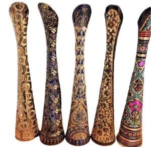 Jarrones de metal de latón antiguo Floreros elegantes para centros de mesa Decoración del hogar Aspecto simple y atractivo - Product Image 5