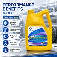 Liquide de refroidissement pour moteur Sinopec Great Wall FD-2, antigel 3,5 kg/4 L -35 ℃   Toutes saisons, usage intensif