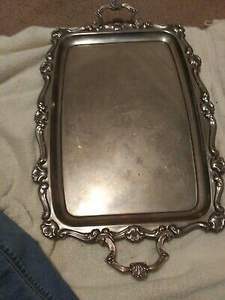 Plateau de table de qualité exclusive en métal au design moderne avec poignées plateau de service pour ustensiles de cuisine plateau décoratif de table - Product Image 3