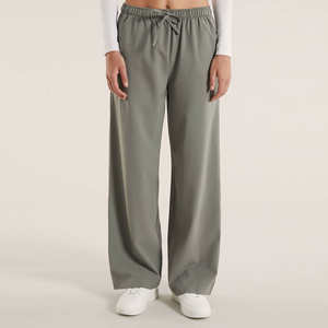 Pantalones Cargo de Lona para Mujer, Diseño Personalizado OEM, Venta Caliente, Cintura Alta, Cierre con Cordón, Transpirables, de Secado Rápido - Product Image 3