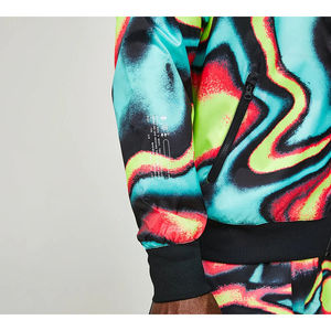 Conjunto de Chaqueta Cortavientos y Pantalones Cortos para Hombre, Transpirable, 2 Piezas, Chándal con Estampado Colorido, Ropa Deportiva Urbana con Capucha - Product Image 3